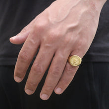 Load image into Gallery viewer, Gold Praying Hands Ring