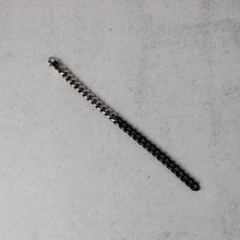 Load image into Gallery viewer, Silver and Black 8mm Cuban Link Bracelet