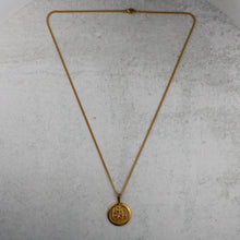 Load image into Gallery viewer, Gold Archangel Saint Michael Pendant Chain Necklace