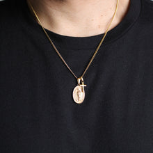 Load image into Gallery viewer, Gold Lady of Guadalupe & Mini Cross Pendant Necklace Set