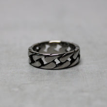 Load image into Gallery viewer, Silver Cuban Link Ring
