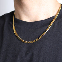 Load image into Gallery viewer, Gold 5mm Cuban Link Chain