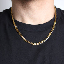 Load image into Gallery viewer, Gold 5mm Cuban Link Chain