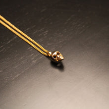 Load image into Gallery viewer, Gold Skull Pendant Chain Necklace