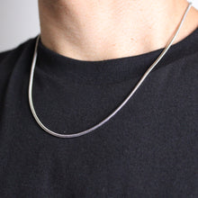 Load image into Gallery viewer, Silver 2mm Snake Chain