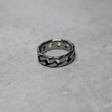 Load image into Gallery viewer, Silver Cuban Link Ring