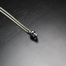 Load image into Gallery viewer, Silver Skull Pendant Chain Necklace