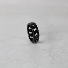 Load image into Gallery viewer, Black Cuban Link Ring
