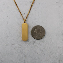 Load image into Gallery viewer, Gold Bar Pendant Chain Necklace
