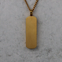 Load image into Gallery viewer, Gold Bar Pendant Chain Necklace
