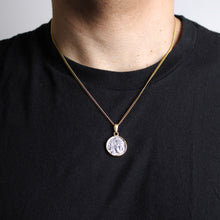 Load image into Gallery viewer, Gold Zeus Pendant Chain Necklace
