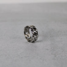 Load image into Gallery viewer, Silver 10MM Cuban Link Ring
