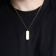 Load image into Gallery viewer, Gold Bar Pendant Chain Necklace
