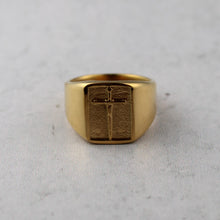 Load image into Gallery viewer, Gold Dagger Signet Ring
