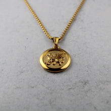 Load image into Gallery viewer, Gold Griffin Pendant Chain Necklace
