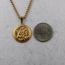 Load image into Gallery viewer, Gold Hercules Pendant Chain Necklace
