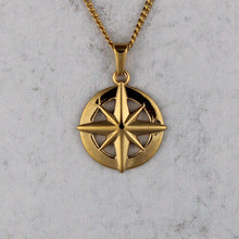 Load image into Gallery viewer, Gold North Star Pendant Chain Necklace
