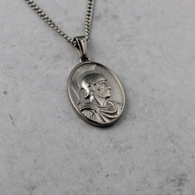 Load image into Gallery viewer, Silver Centurion Pendant Chain Necklace

