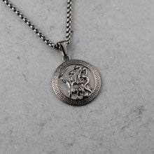 Load image into Gallery viewer, Silver Hercules Pendant Chain Necklace
