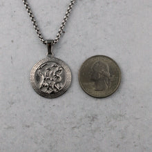 Load image into Gallery viewer, Silver Hercules Pendant Chain Necklace
