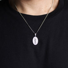 Load image into Gallery viewer, Silver Lady of Guadalupe Pendant Chain Necklace
