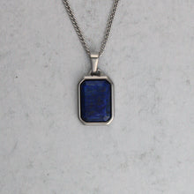 Load image into Gallery viewer, lapis lazuli pendant chain necklace

