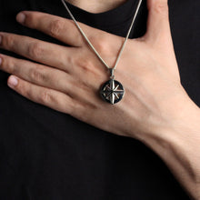 Load image into Gallery viewer, Silver North Star Pendant Chain Necklace
