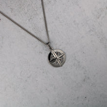 Load image into Gallery viewer, Silver North Star Pendant Chain Necklace
