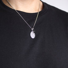 Load image into Gallery viewer, Silver Saint Michael &amp; Mini Cross Pendant Necklace Set
