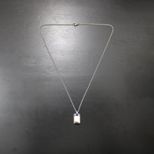 Load image into Gallery viewer, Silver Tag Pendant Chain Necklace
