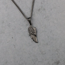 Load image into Gallery viewer, Silver Wing Pendant Chain Necklace
