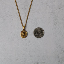 Load image into Gallery viewer, Gold Spartan Pendant Chain Necklace

