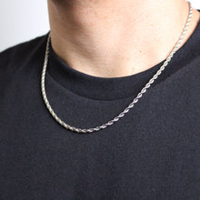 Load image into Gallery viewer, Silver 3mm Rope Chain
