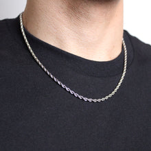 Load image into Gallery viewer, Silver 3mm Rope Chain
